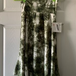 NWT S LuLaRoe Azure Skirt with Tie Dye Pattern